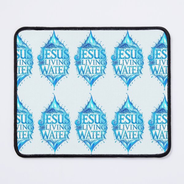 Item preview, Jesus Living Water – Christian Faith Art designed and sold by PuraVibeShop.