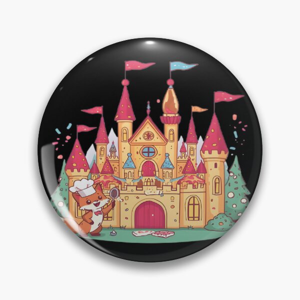 Item preview, Fairy Tale Castle With Cute Chef Fox Art designed and sold by DailySparks.
