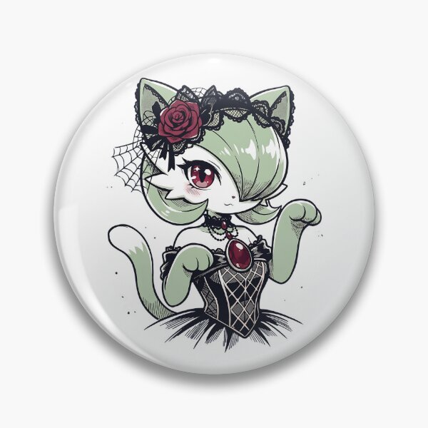 Item preview, Gothic Garden Cat Paws Up: Dark Romance Rose Corset designed and sold by CuteKats.