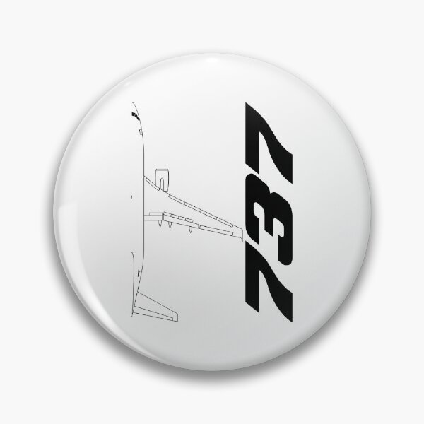 Item preview, 737 Commercial Jetliner Technical Blueprint (Black Edition) designed and sold by Magazine Combate.