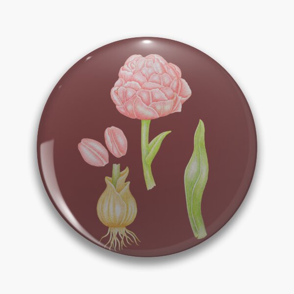 Item preview, Botanical Flower Study – Pink Bloom and Plant Elements designed and sold by calmcolourprint.