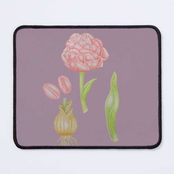 Item preview, Botanical Flower Study – Pink Bloom and Plant Elements designed and sold by calmcolourprint.