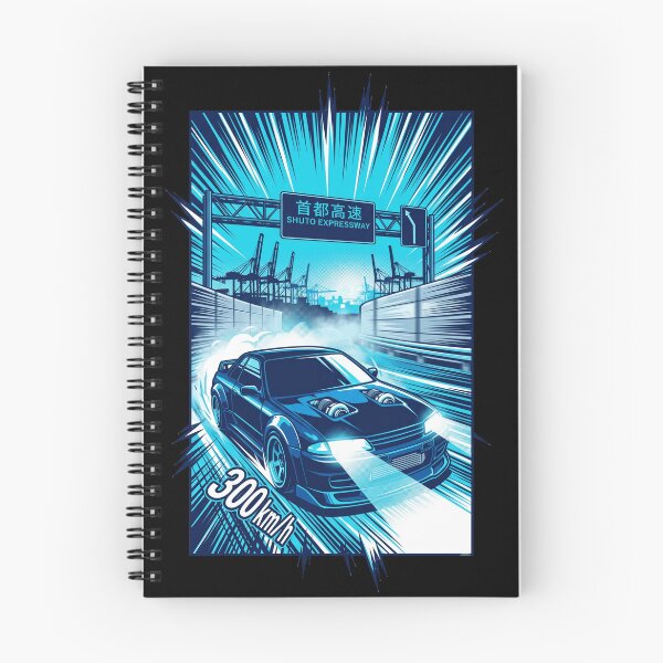 Item preview, JDM R32 Skyline GT-R Shuto Expressway Midnight 300kmh Manga Racing Aesthetic designed and sold by mood-draftsman.
