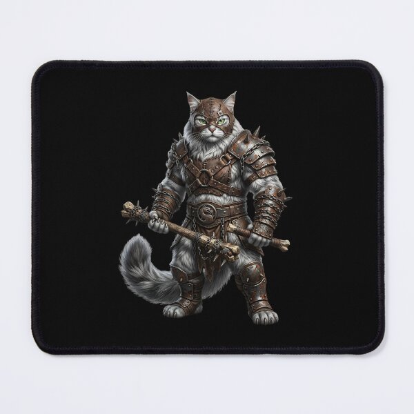 Item preview, Barbarian Cat Warrior – Armored Berserker designed and sold by TOOBIC.