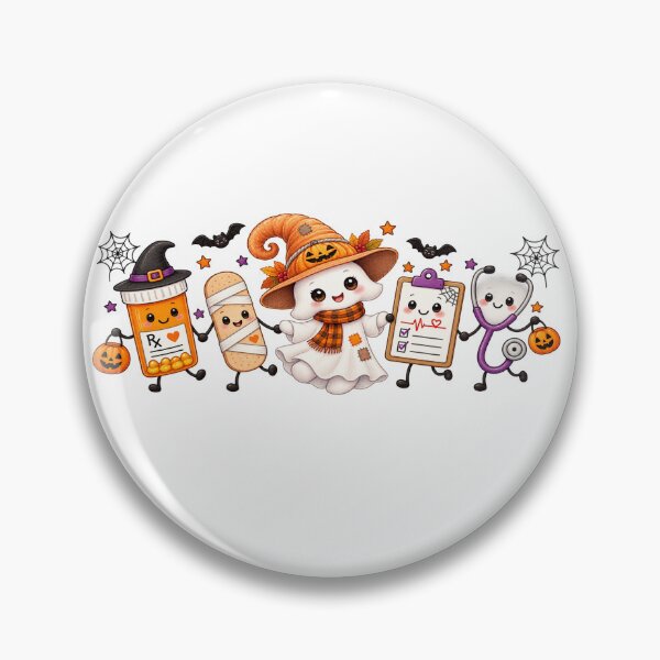 Item preview, Halloween Nurse Ghost PNG, Witch Hat, Pumpkin Scarf, Get Well Soon (Digital Download) designed and sold by NONO STYLE.