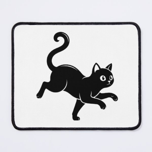 Item preview, Running Black Cat – Cute Playful Kitten Art designed and sold by PrintforDesign.