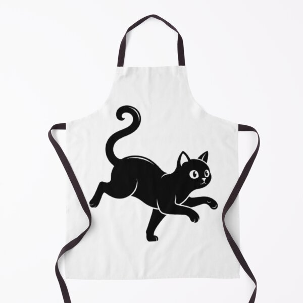 Artikelvorschau, Laufende schwarze Katze – Niedliche, verspielte Kätzchen-Illustration entworfen und verkauft von PrintforDesign.