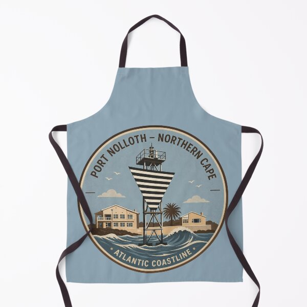 Item preview, Port Nolloth Atlantic Coastline Round Badge – Northern Cape South Africa designed and sold by The Digital Compass.
