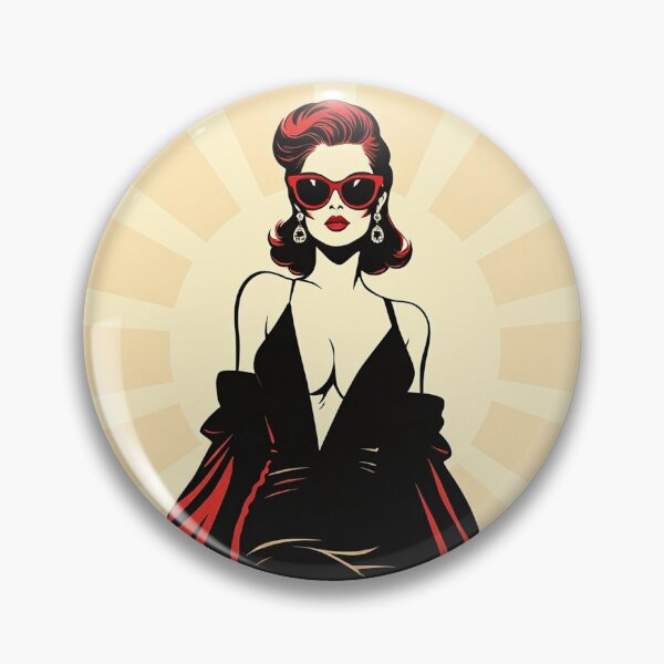 Item preview, retro diva lady designed and sold by GennyBunny.