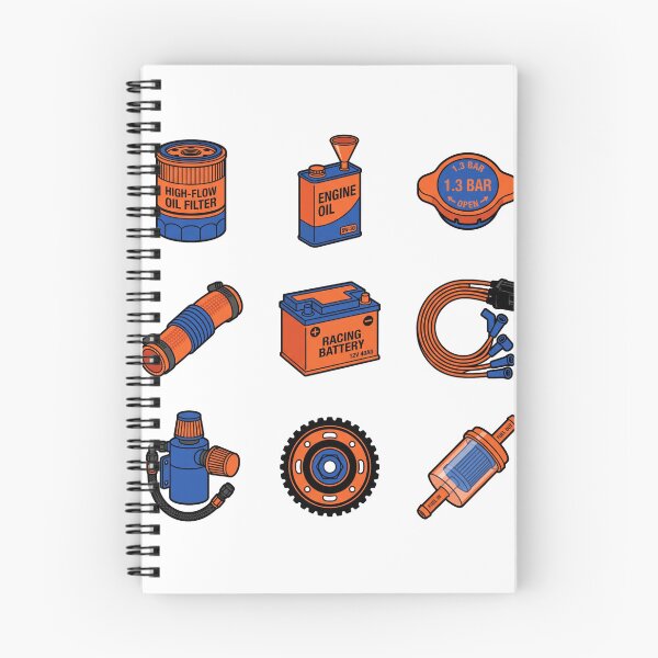 Item preview, JDM Performance Car Maintenance Racing Parts Garage Mechanic Sticker Pack designed and sold by mood-draftsman.