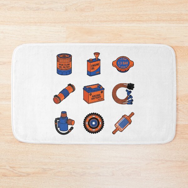Item preview, JDM Performance Car Maintenance Racing Parts Garage Mechanic Sticker Pack designed and sold by mood-draftsman.