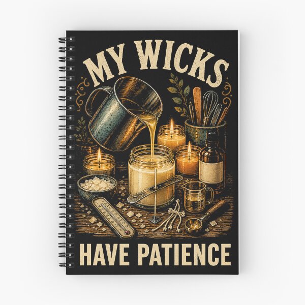 Item preview, My Wicks Have Patience Vintage Candle Making Design designed and sold by Gustavo Navarro.