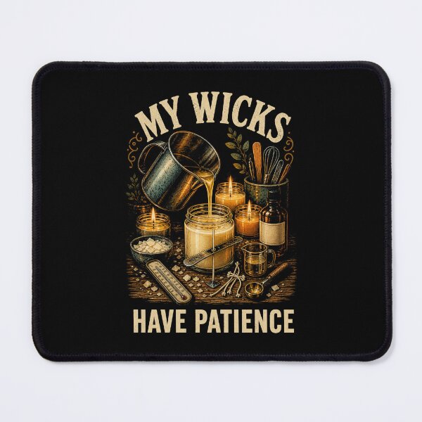 Item preview, My Wicks Have Patience Vintage Candle Making Design designed and sold by Gustavo Navarro.