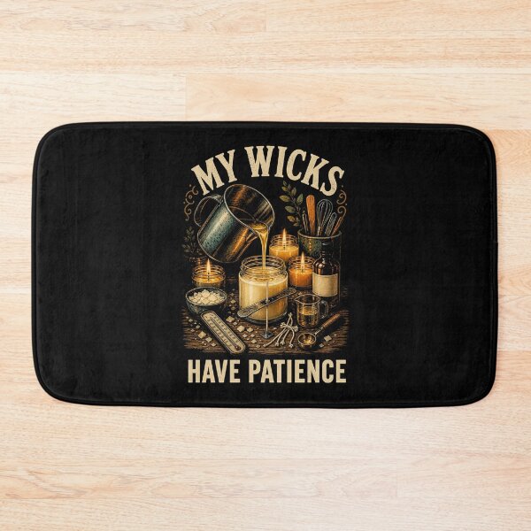 Item preview, My Wicks Have Patience Vintage Candle Making Design designed and sold by Gustavo Navarro.