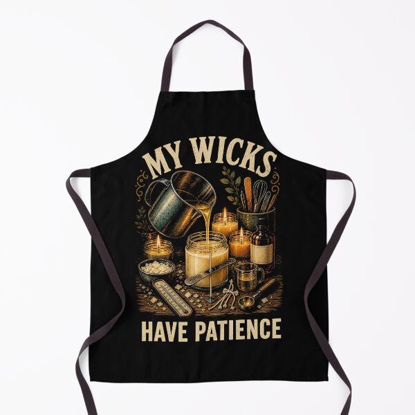 Item preview, My Wicks Have Patience Vintage Candle Making Design designed and sold by Gustavo Navarro.