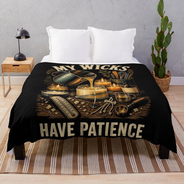 Item preview, My Wicks Have Patience Vintage Candle Making Design designed and sold by Gustavo Navarro.