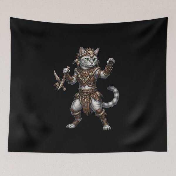 Item preview, Native Warrior Cat – Tribal Shaman Cat designed and sold by TOOBIC.