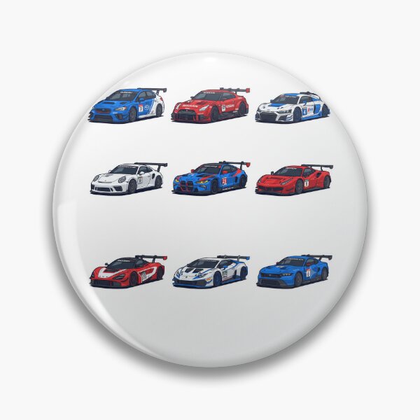 Item preview, GT3 Supercar Race Grid Endurance Motorsport Track Day Sticker Pack designed and sold by mood-draftsman.