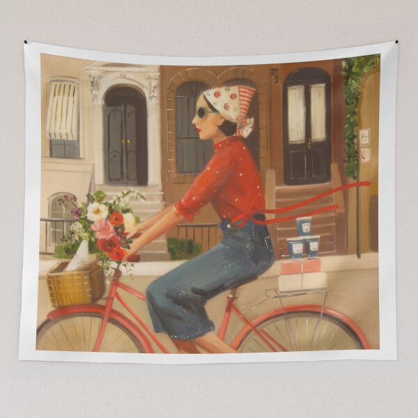 Item preview, Janet Hill – Vintage Whimsical Woman in an Enchanted Garden designed and sold by graydaysr.