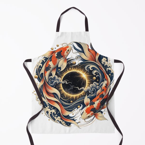 Item preview, Cosmic Koi Eclipse - Japanese Celestial Fish Art designed and sold by Amnesia-Proto.