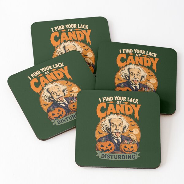 Item preview, I find your lack of candy disturbing - Einstein - Halloween for physicist  designed and sold by ParadoxParadox.