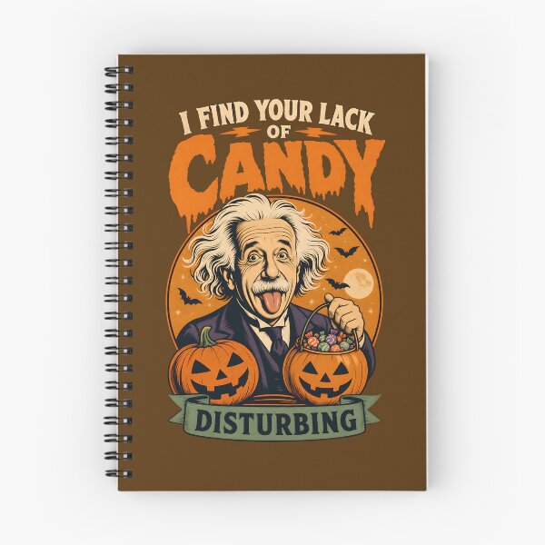 Item preview, I find your lack of candy disturbing - Einstein - Halloween for physicist  designed and sold by ParadoxParadox.