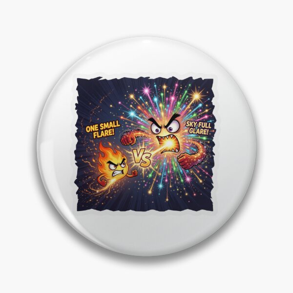 Item preview, Tiny Spark Versus Firework Burst Scale Sticker designed and sold by Imaginarium of Chaos falcon88 .