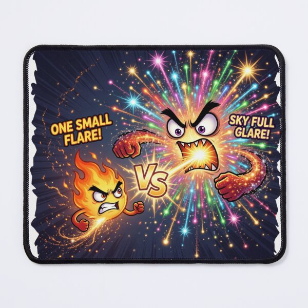 Item preview, Tiny Spark Versus Firework Burst Scale Sticker designed and sold by Imaginarium of Chaos falcon88 .