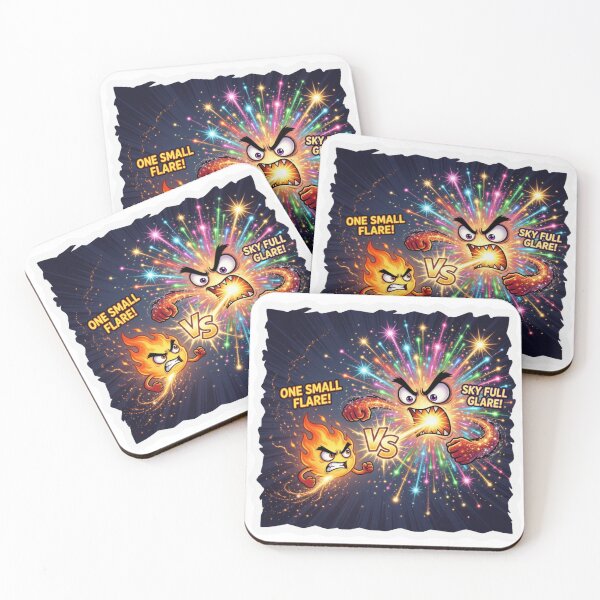 Item preview, Tiny Spark Versus Firework Burst Scale Sticker designed and sold by Imaginarium of Chaos falcon88 .