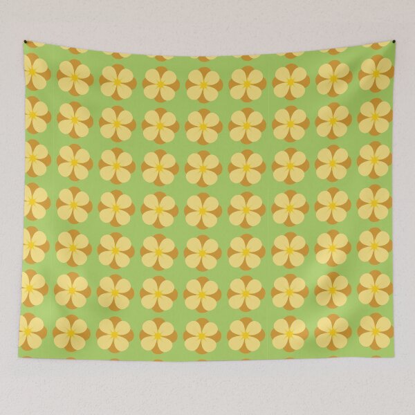Item preview, Retro 70s Flower Green Pattern designed and sold by photossmirnov.