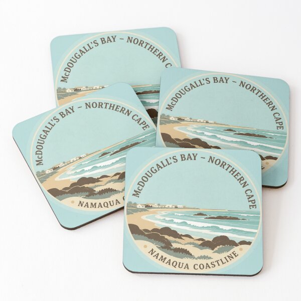 Item preview, McDougall’s Bay Namaqua Coastline Round Badge – Northern Cape South Africa designed and sold by The Digital Compass.