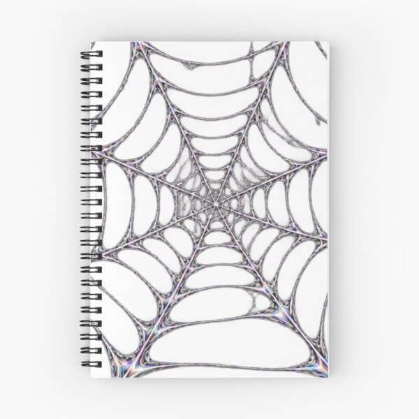 Item preview, Edgy chrome spiderweb design with a futuristic cyber-goth aesthetic designed and sold by julie1101.