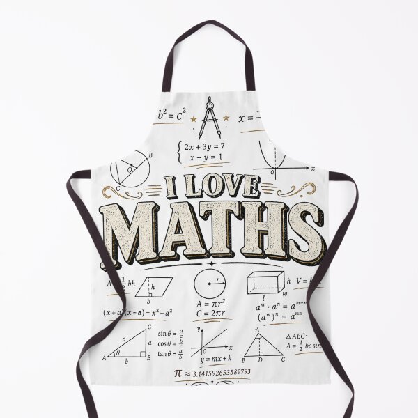 Item preview, I Love Maths – Vintage Algebra & Geometry Math Lover Design designed and sold by CalmWorldShop.