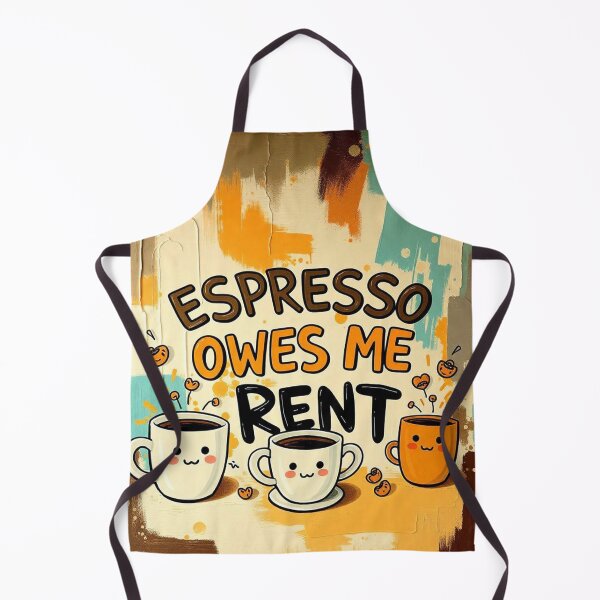 Item preview, Espresso Owes Me Rent - Funny Coffee Addict Quote designed and sold by Fenomena Designs.