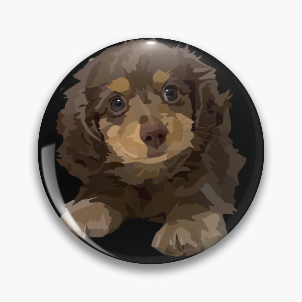 Item preview, Brown Lying Down Dachshund Puppy Dog designed and sold by Just-Arts-4U.