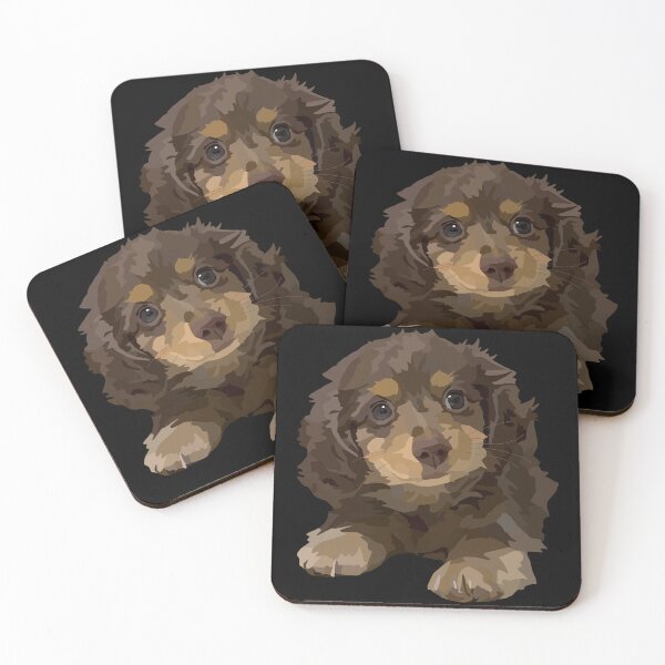 Item preview, Brown Lying Down Dachshund Puppy Dog designed and sold by Just-Arts-4U.