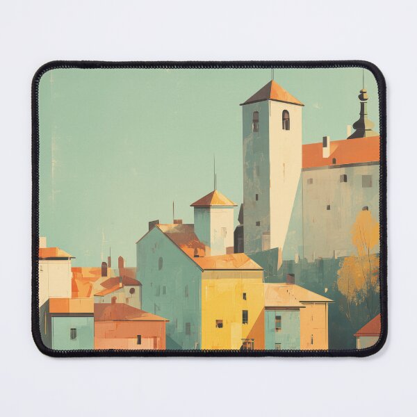 Item preview, Ljubljana Slovenia Vintage Travel Poster designed and sold by MarkedArtPrints.