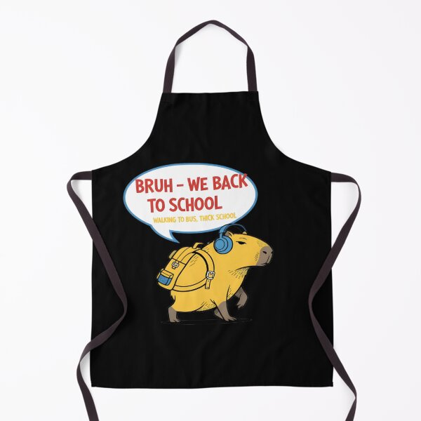 Item preview, Bruh We Back To School Capybara Student Art designed and sold by DailySparks.