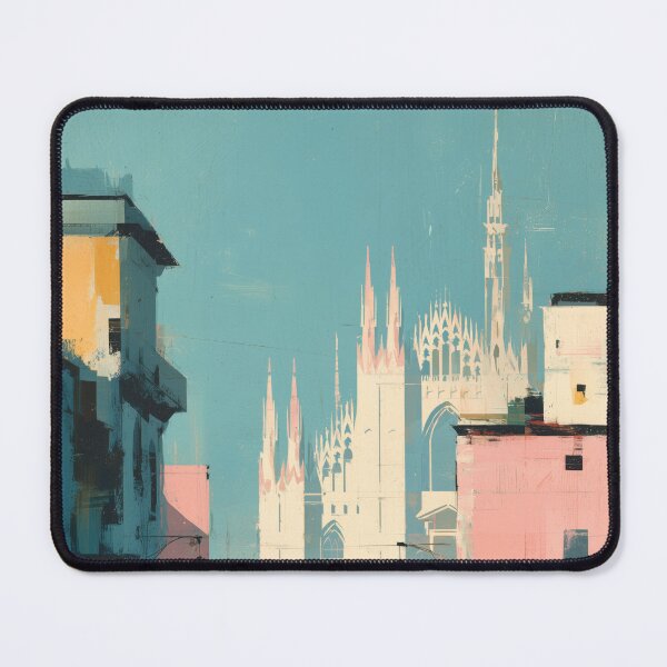 Item preview, Milan Italy Vintage Travel Poster designed and sold by MarkedArtPrints.