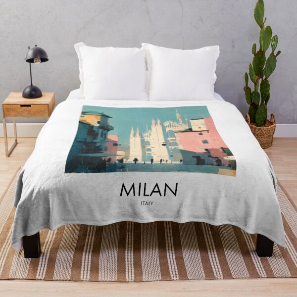 Item preview, Milan Italy Vintage Travel Poster designed and sold by MarkedArtPrints.