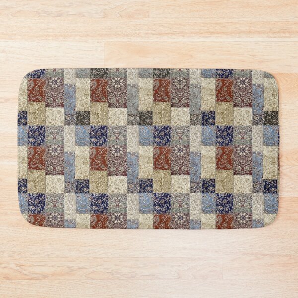 Item preview, Vintage Persian Patchwork: Artisanal Islamic Rug Mosaic Pattern designed and sold by D-Islamic.