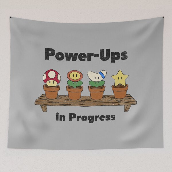 Item preview, Power-Ups in Progress designed and sold by loobsart.