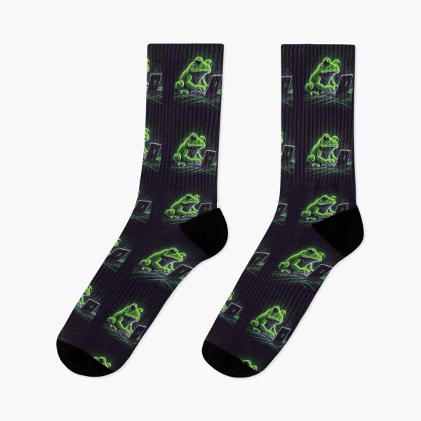 Item preview, Neon Frog Rabbit‑Hole Researcher Design designed and sold by amusefullife.