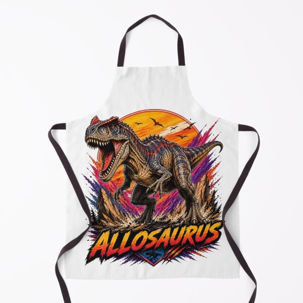 Item preview, Allosaurus Retro Synthwave Jurassic Predator Design designed and sold by JonelleTshirts.