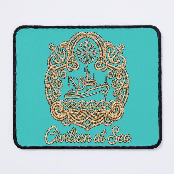 Item preview, Intricate Nautical Design Boat Crest Saltwater Line PNG Transparent designed and sold by Rocky Mountain Artistry.