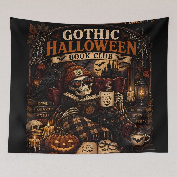 Item preview, Gothic Halloween Book Club | Spooky Dark Academia Reading Design designed and sold by Jankes88.