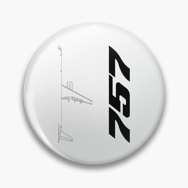 Item preview, 757 Commercial Jetliner Technical Blueprint (Black Edition) designed and sold by Magazine Combate.