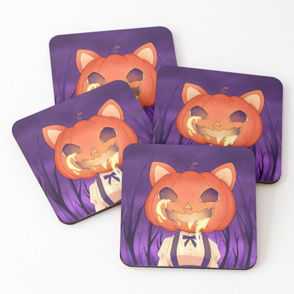Item preview, pumpkin cat designed and sold by MixiLunar.