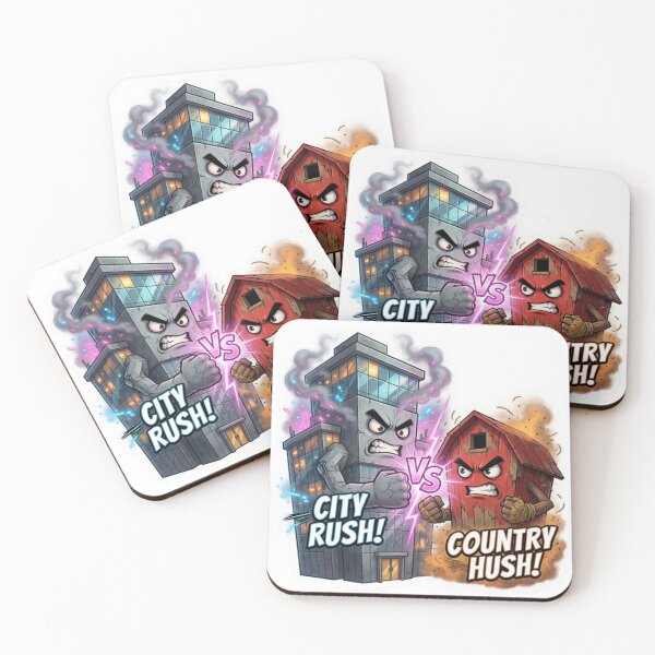 Item preview, City Building Versus Country Barn Life Sticker designed and sold by Imaginarium of Chaos falcon88 .