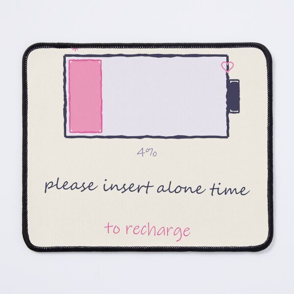 Item preview, Social Battery Low designed and sold by TheQuietZone.